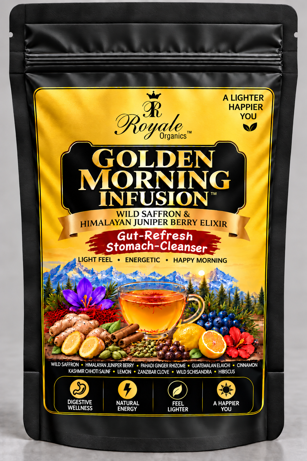 Golden Morning Infusion (Organic Gut-Reset & Stomach Cleanser) 50 Gm