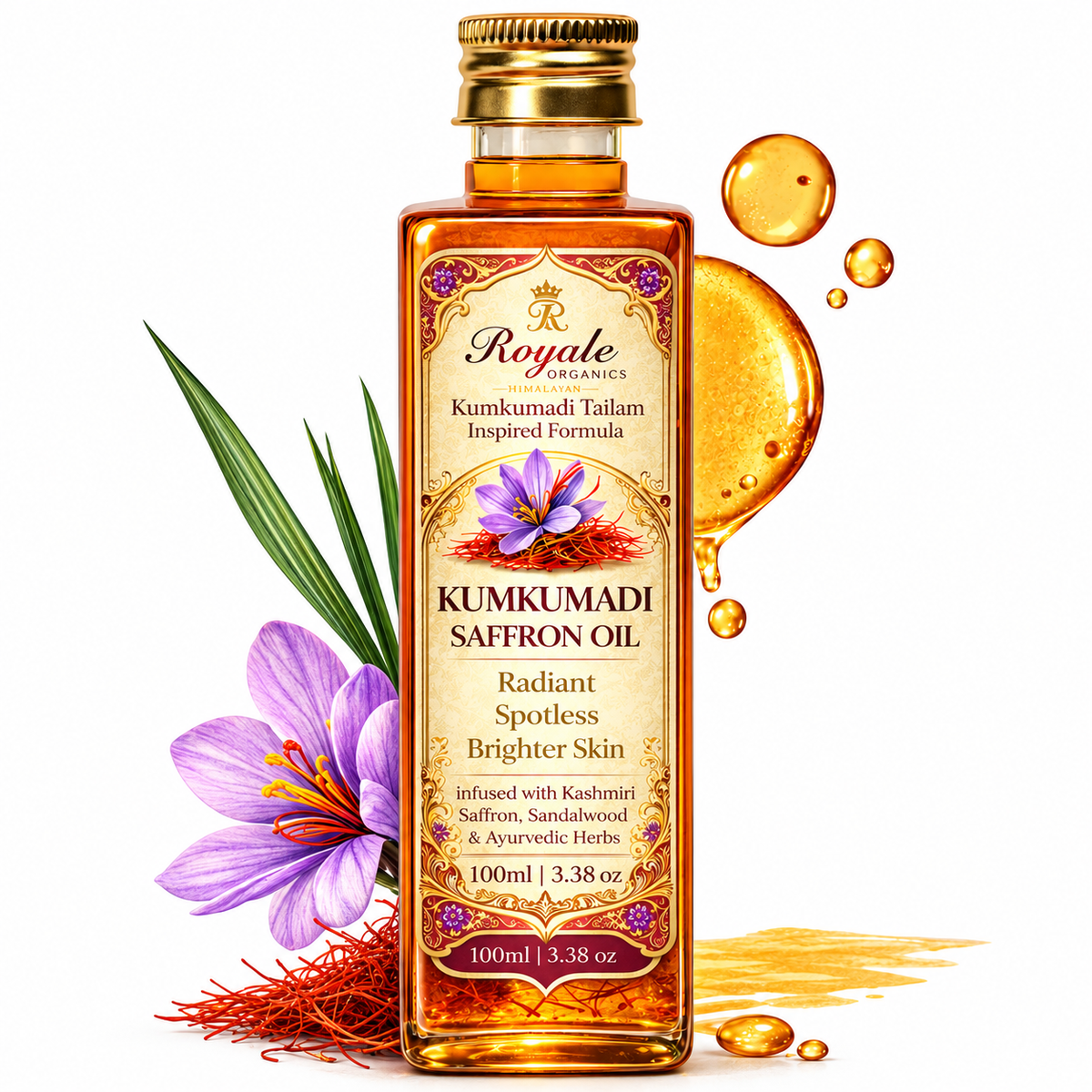 Kumkumadi Taila- Saffron Bridal Facial Oil Elixir -99 ml