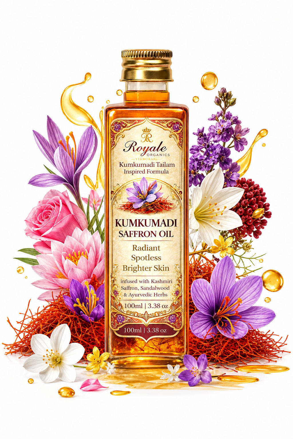 Kumkumadi Saffron Bridal Facial Oil Elixir -99 ml
