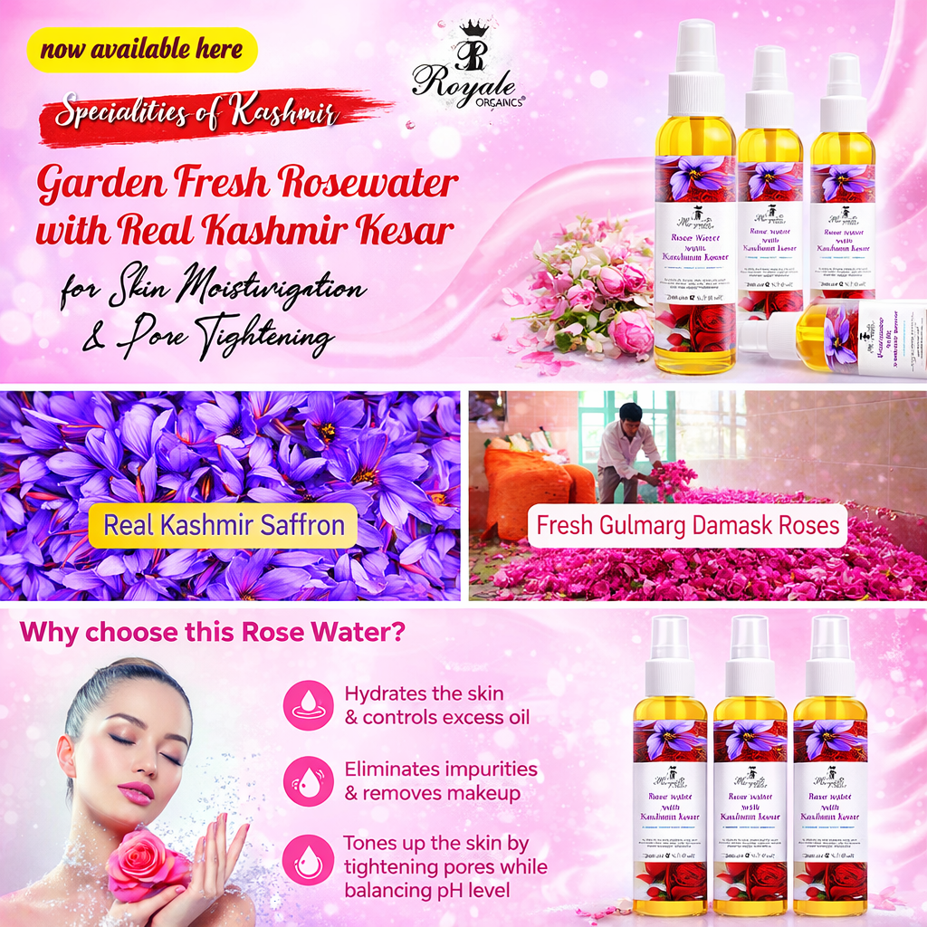 Rosewater with Kashmir Kesar (1+1 Offer Pack) 99+99 ml
