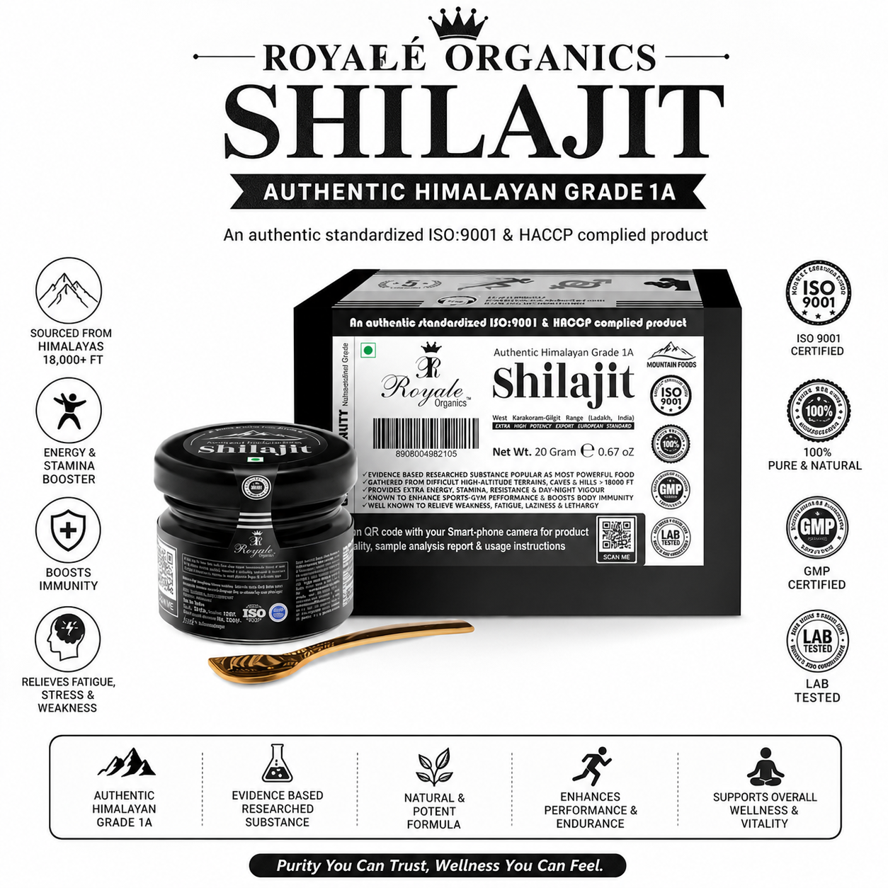 Himalayan Pure Shilajit (Lab Certified Export Grade) 20 Gms