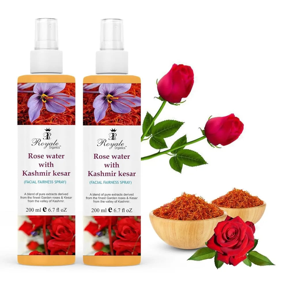 Royale Organics Rosewater with Kashmiri Kesar
