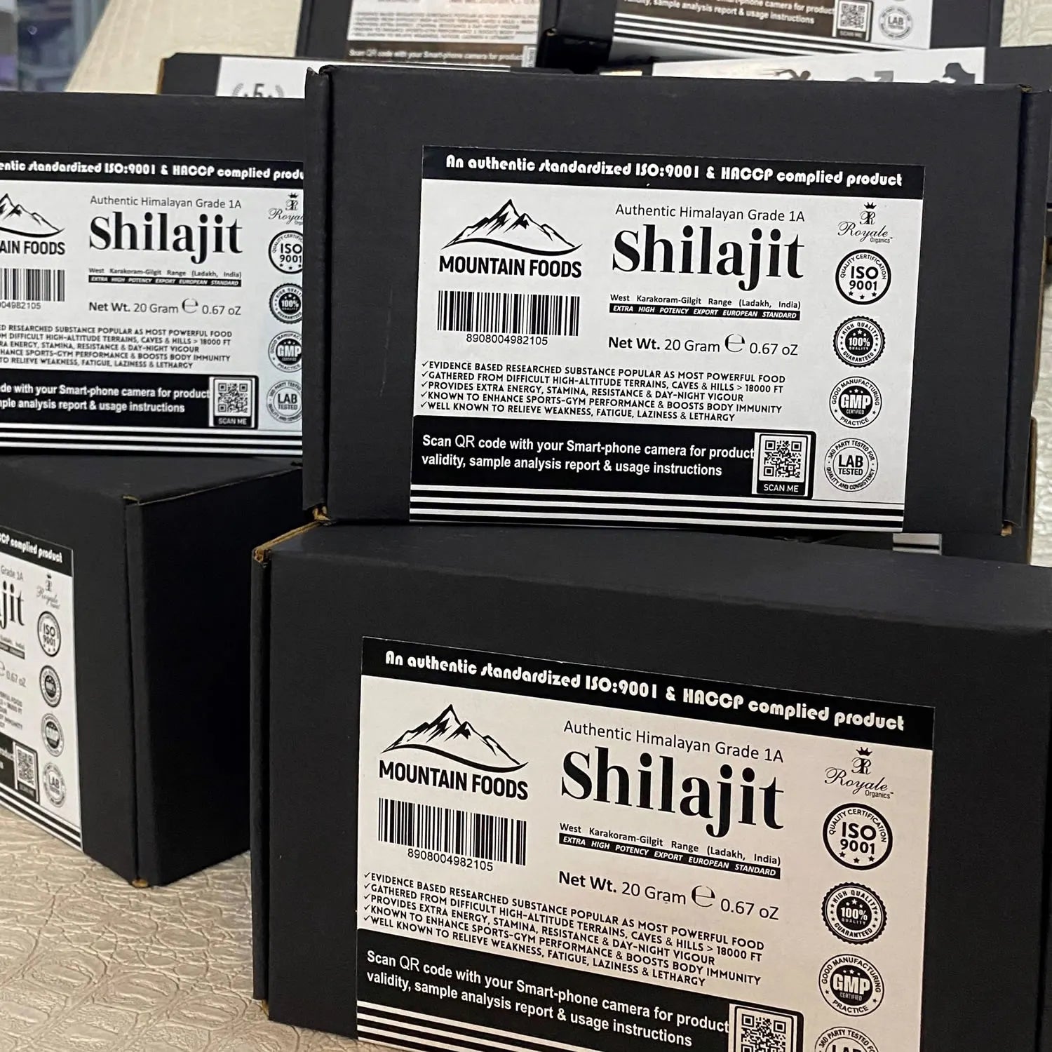 Royale Organics Himalayan Shilajit (Hi-Altitude GMP & HACCP complied Fresh Ladakh Crop) 20 Gm