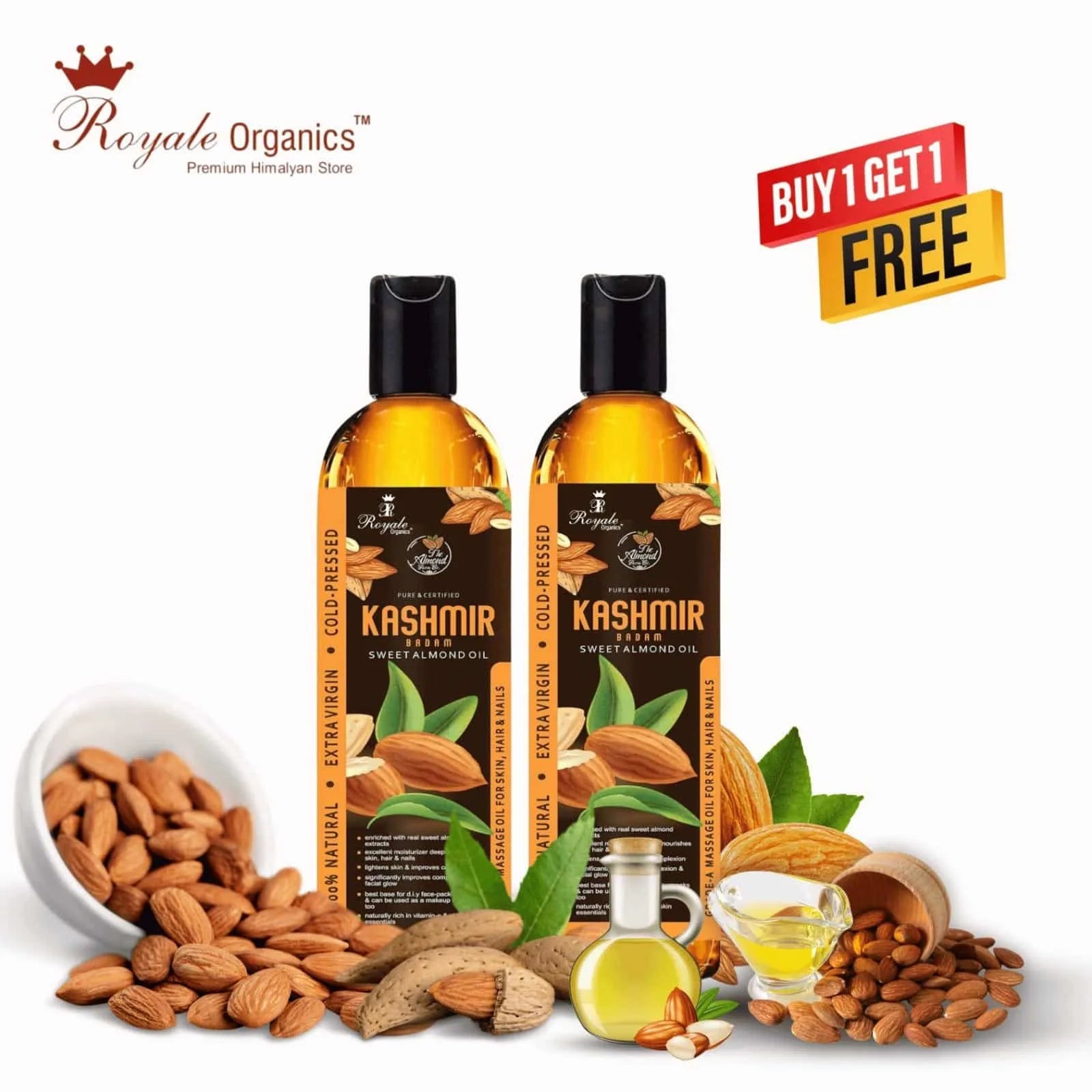 Almond Light Massage Oil (Face, Hair & Nails) 1+1 Free -99+99ml