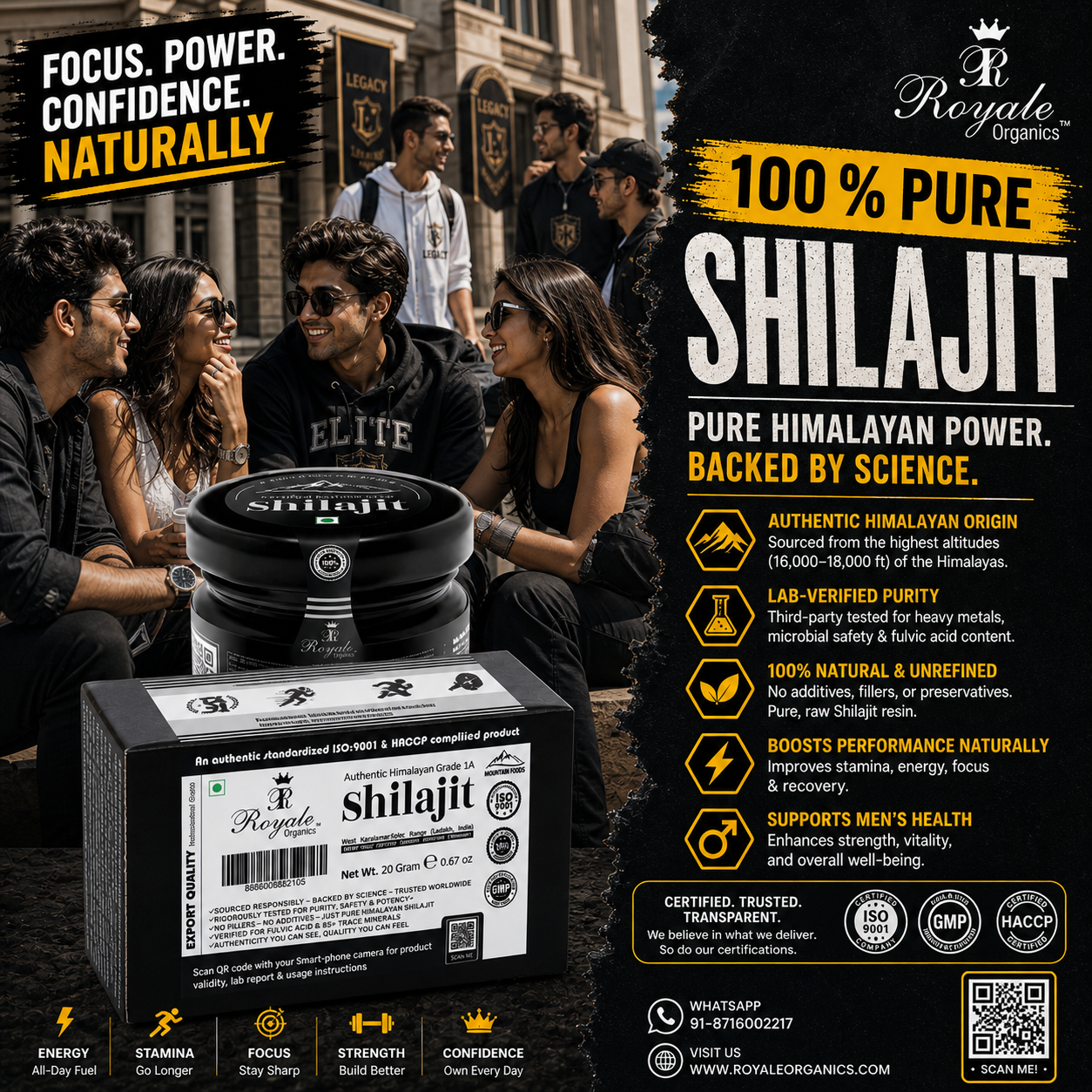 Himalayan Pure Shilajit (Lab Certified Export Grade) 20 Gms