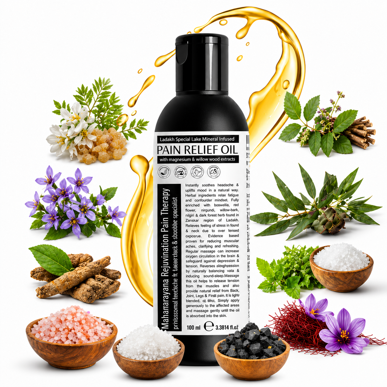 Mahanarayana Head-Ache & Migrain Specialist Pain Oil- 99 ml