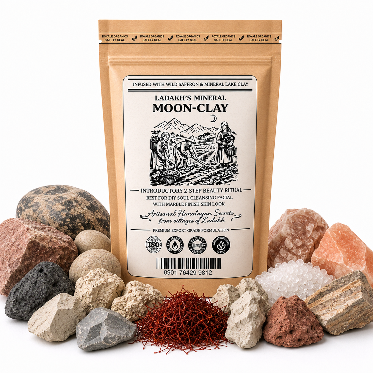Clay Facepack (Moon-light Activated Mineral Clay of Ladakh) 70 Grams