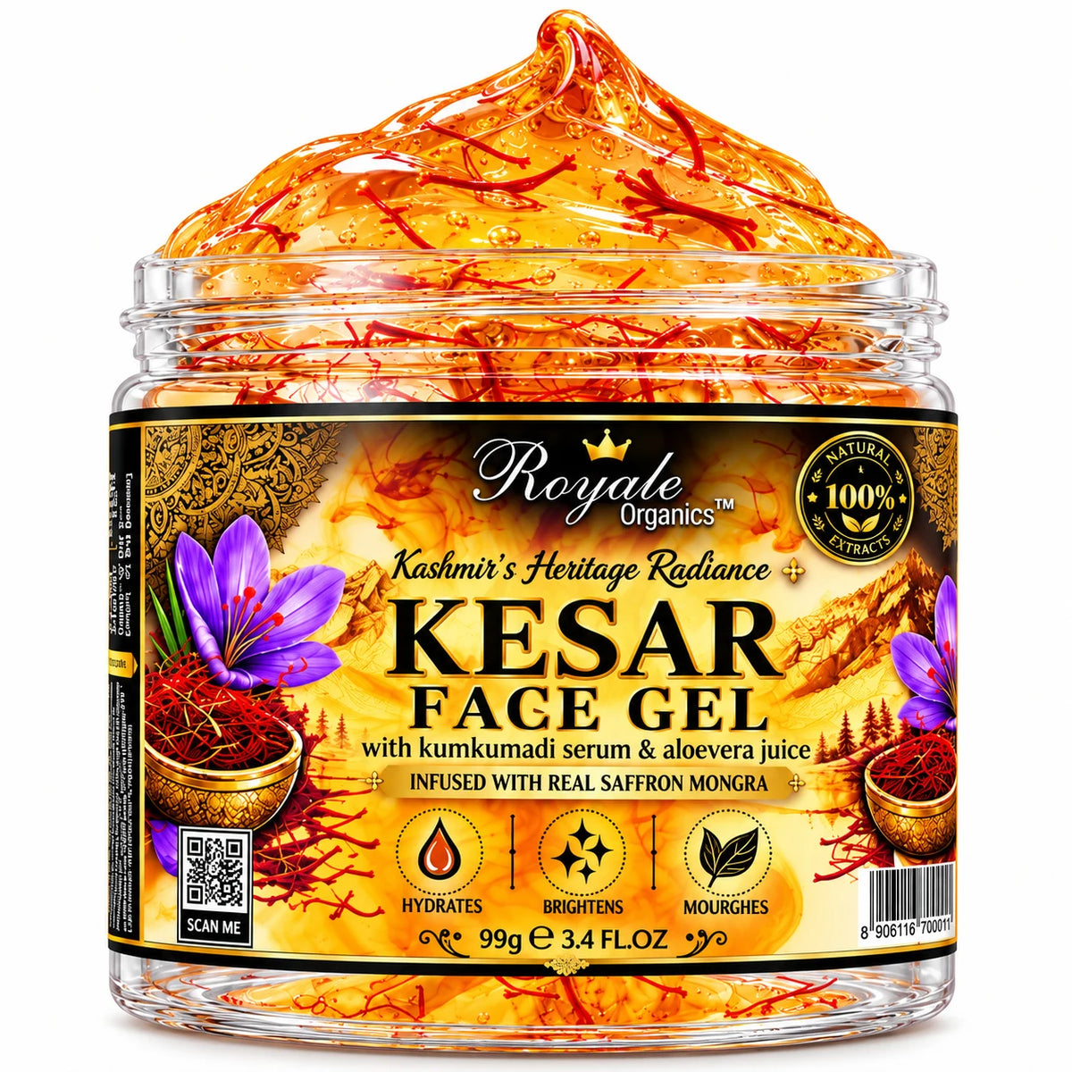 Kesar Facial Gel (with fresh Aloevera Juice) 99 ml