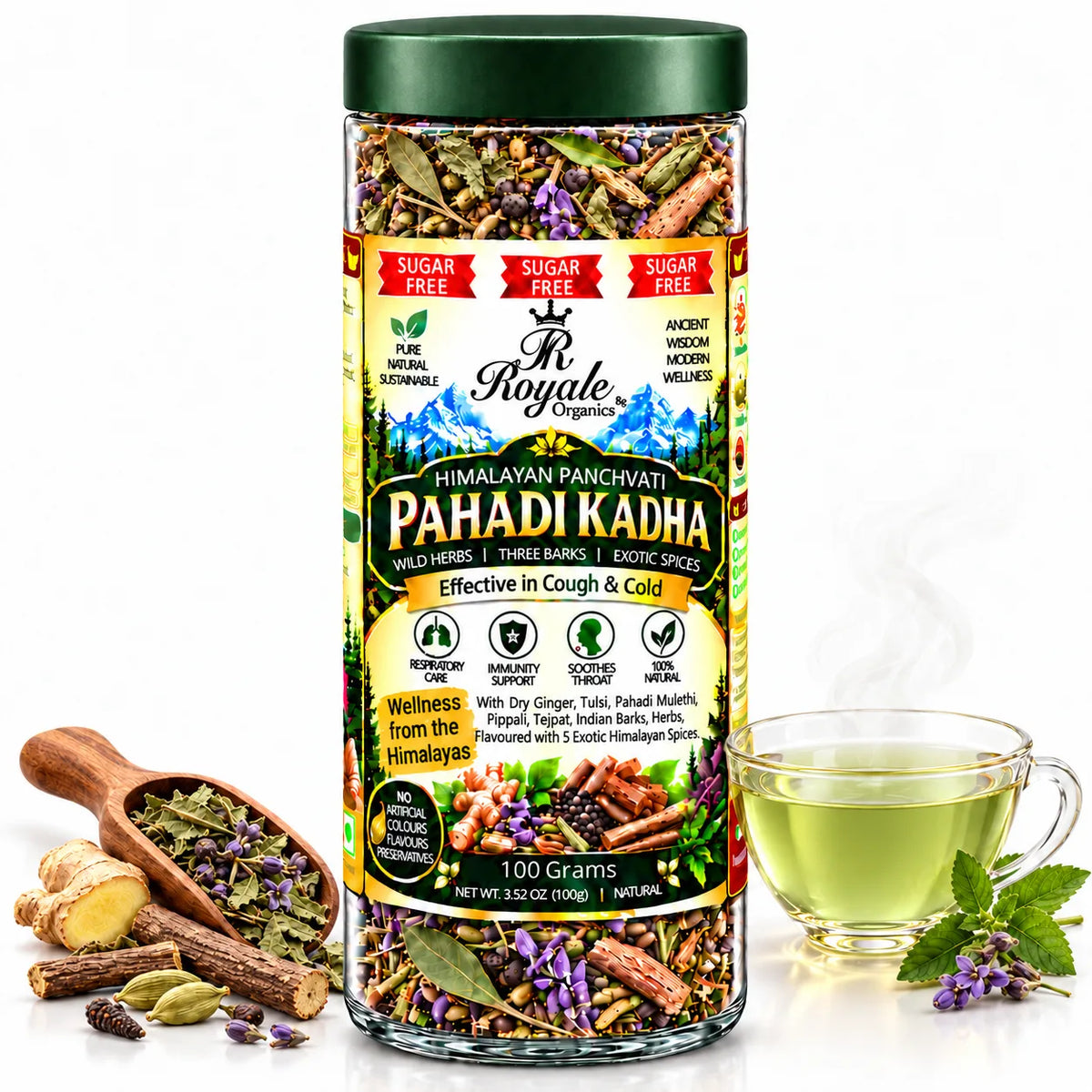 Pahadi Kadha Herbal Tea (for Cough & Cold) 100 gm