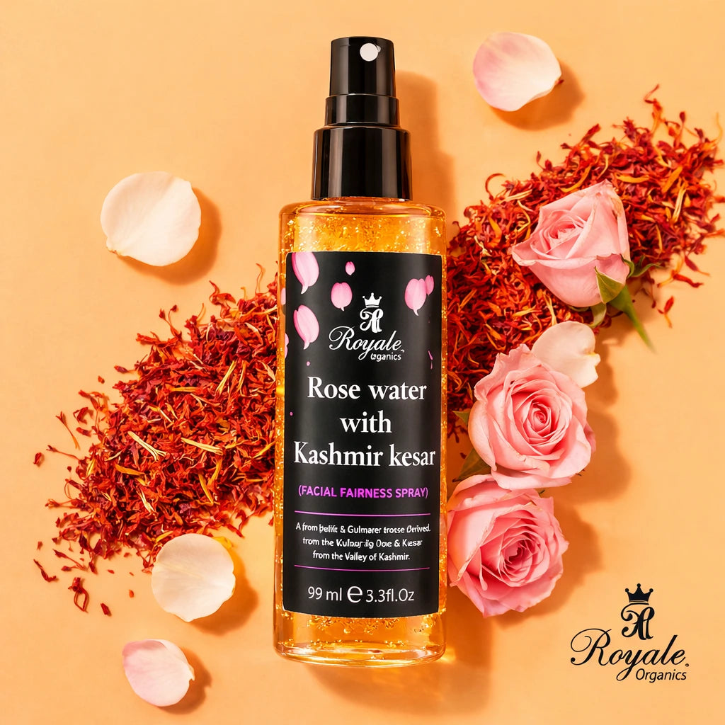 Luxury Rosewater with Saffron - Facial Spray- Airport Pack 99 ml