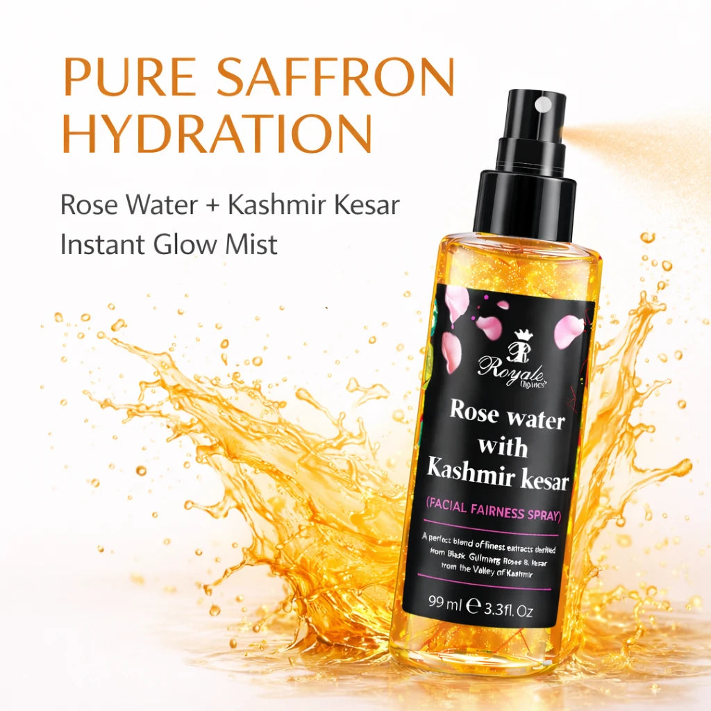 Luxury Rosewater with Saffron - Facial Spray- Airport Pack 99 ml