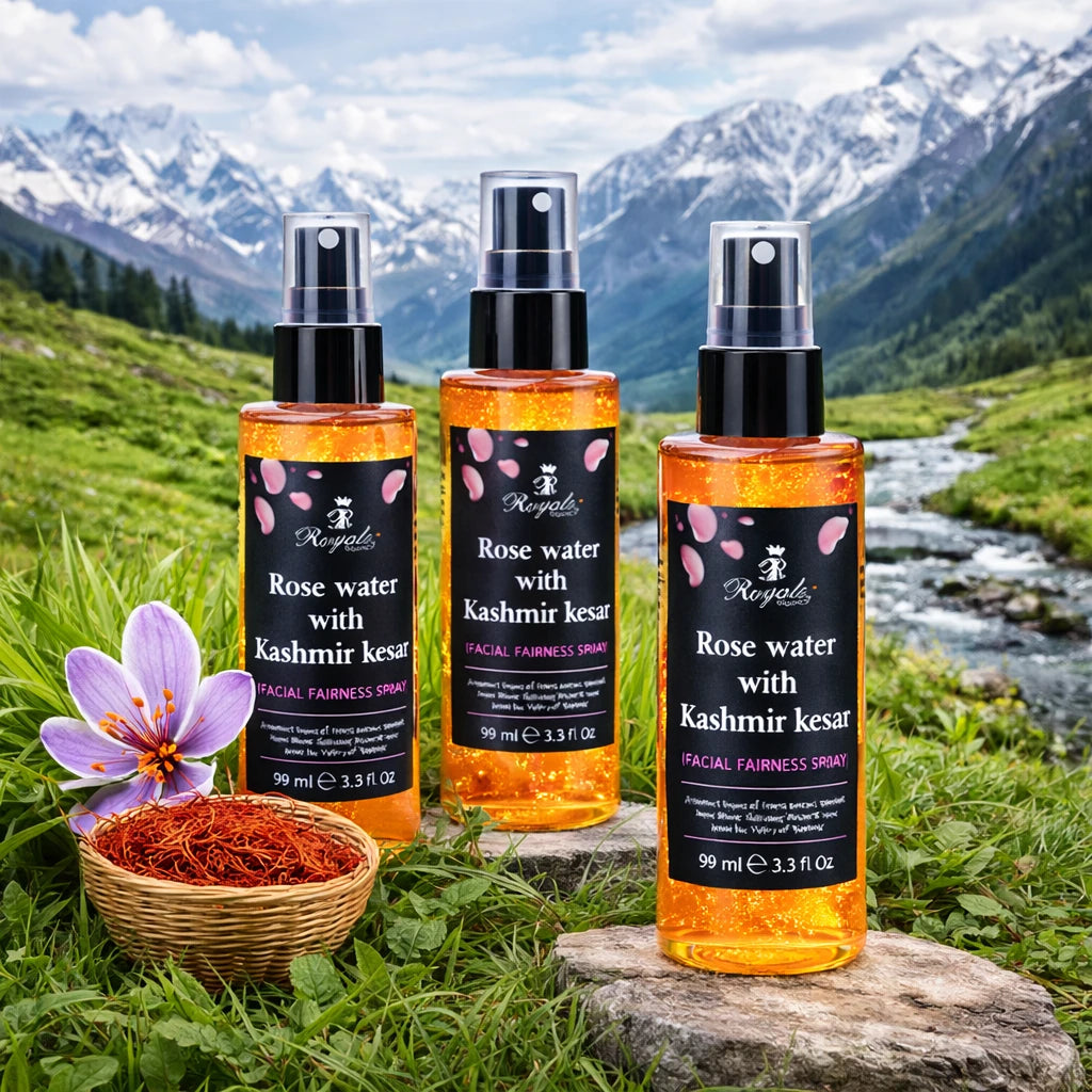 Luxury Rosewater with Saffron - Facial Spray- Airport Pack 99 ml