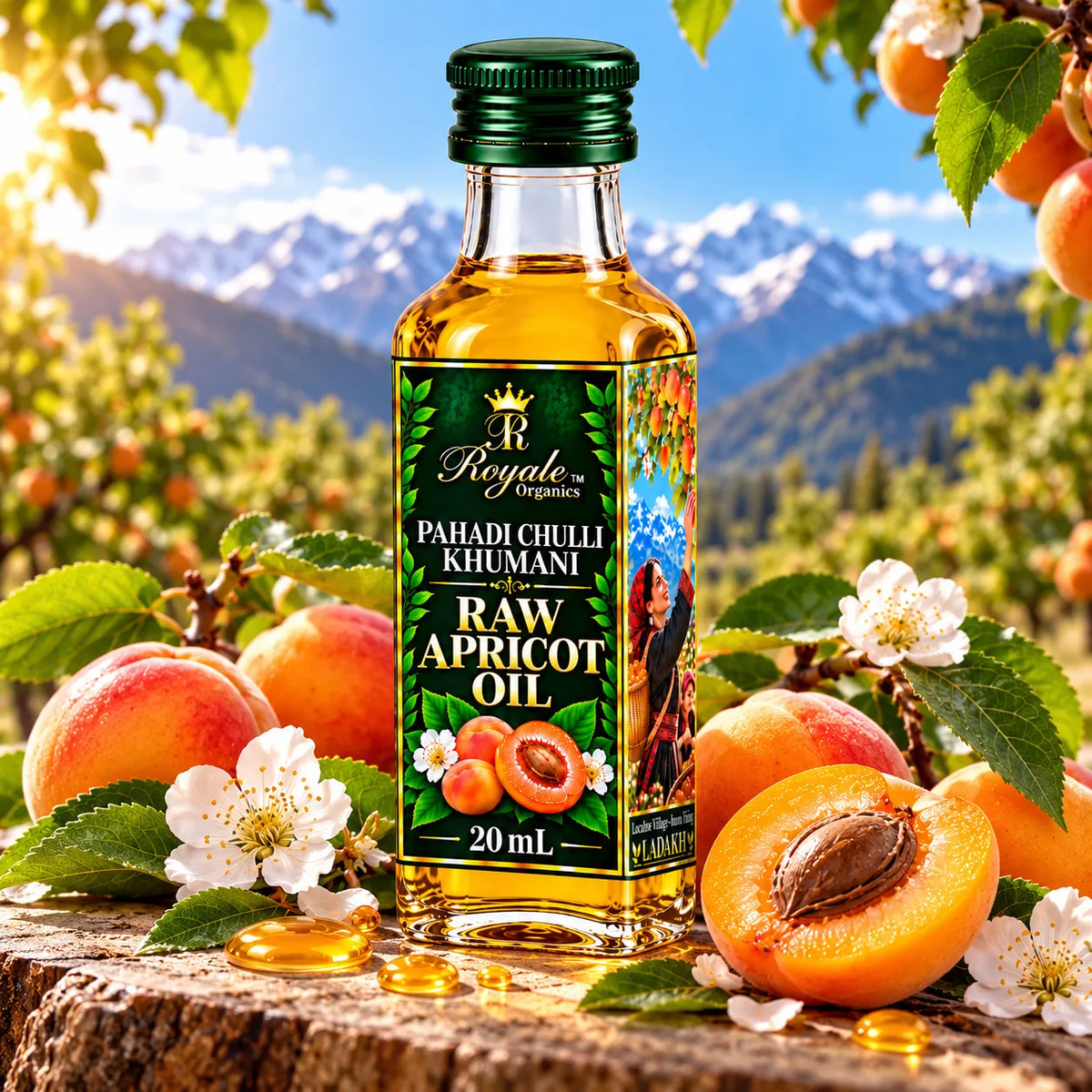 Wild Chulli Khumani Apricot Face Oil for Wrinkles 20 ml