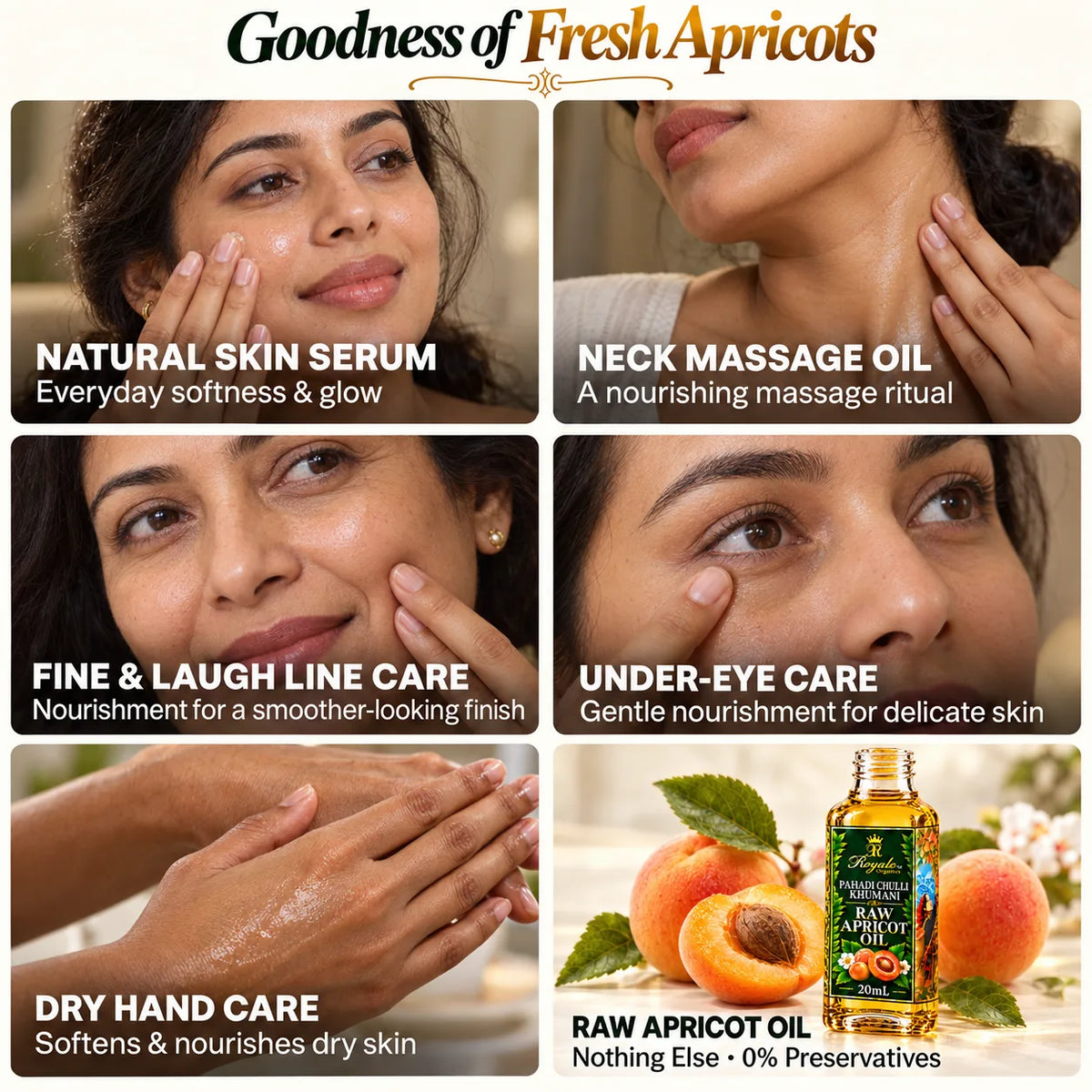 Wild Chulli Khumani Apricot Face Oil for Wrinkles 20 ml