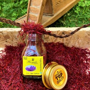 Royale Organics Kashmir Saffron (Export Quality Mongra Grade 1A++ Pampore Crop) 2.5 gm